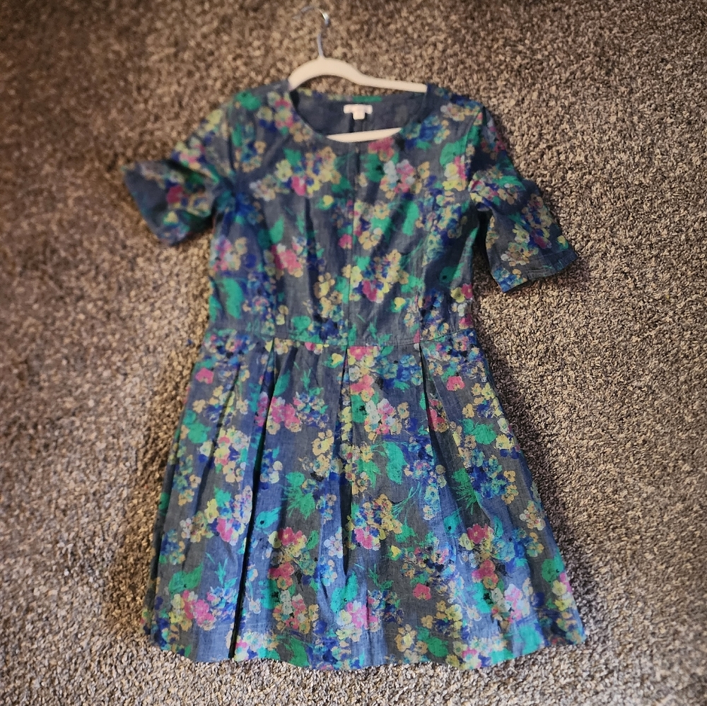 GAP FLORAL PRINT SKATER DRESS size 12